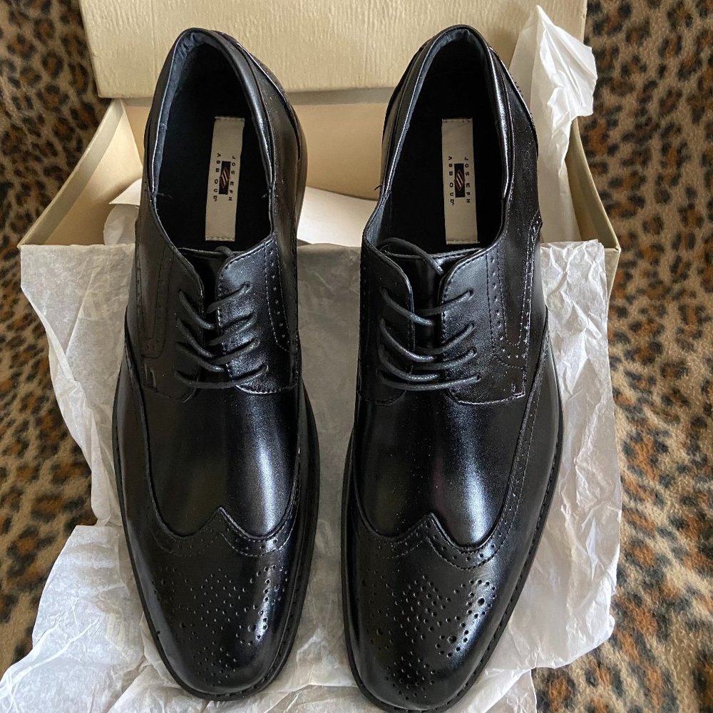 Joseph Abboud Black Wingtip Oxfords – 12 D
